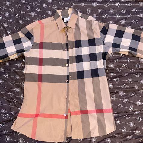 burberry scribble check cotton shirt|burberry somerton long sleeved shirt.